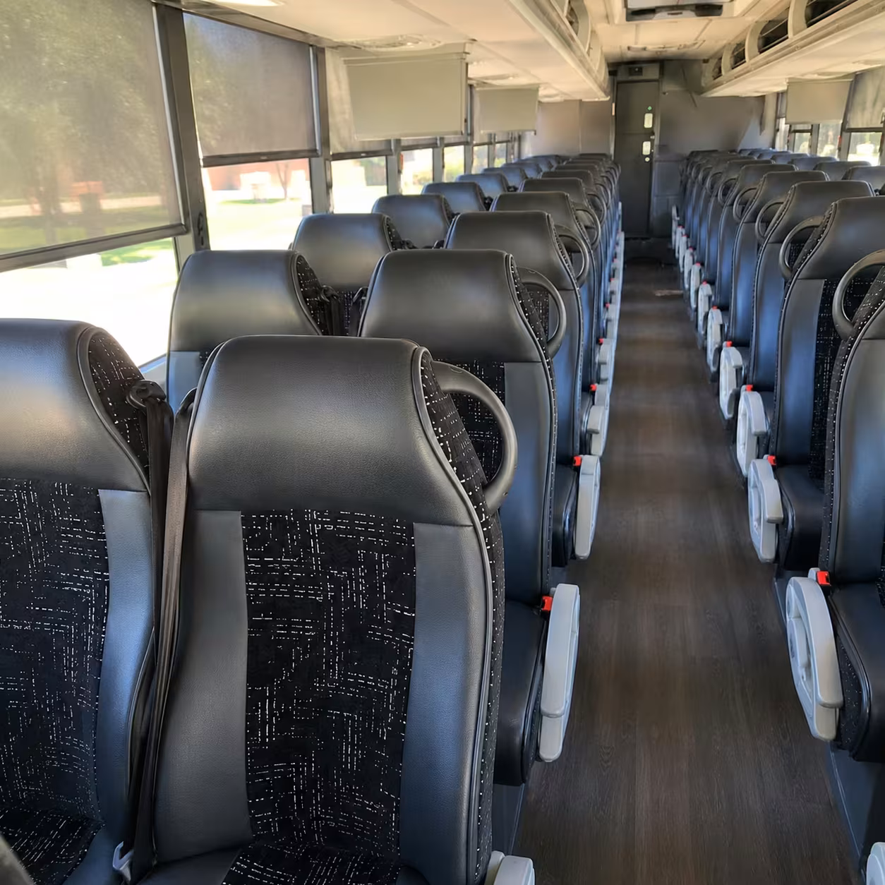 san antonio charter bus rental interior