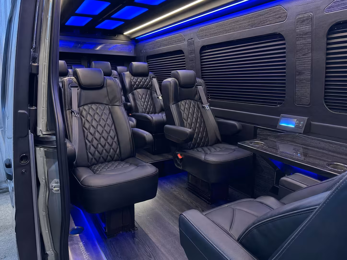 sprinter van with driver inside