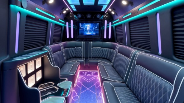party bus rental interior new braunfels