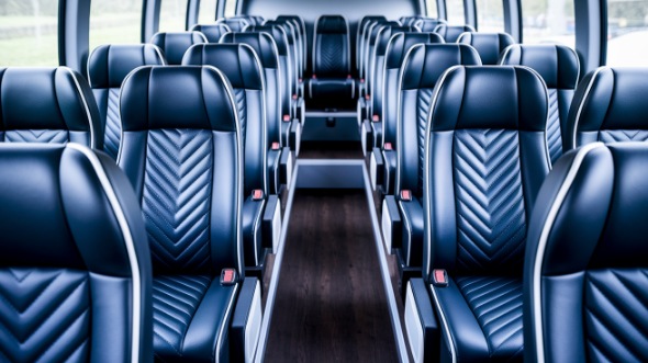 san antonio 18 passenger minibus inside
