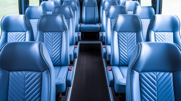 san antonio 28 passenger minibus inside