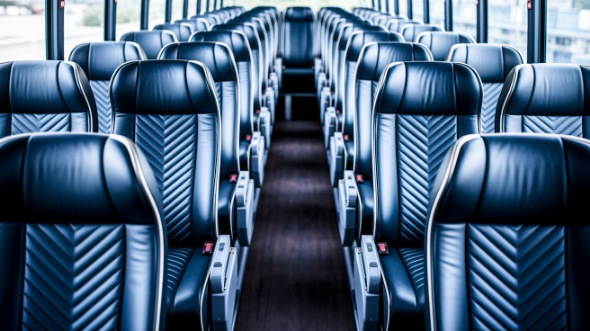 san antonio 50 passenger charter bus inside