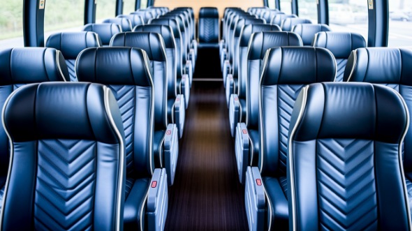 san antonio 56 passenger charter bus inside